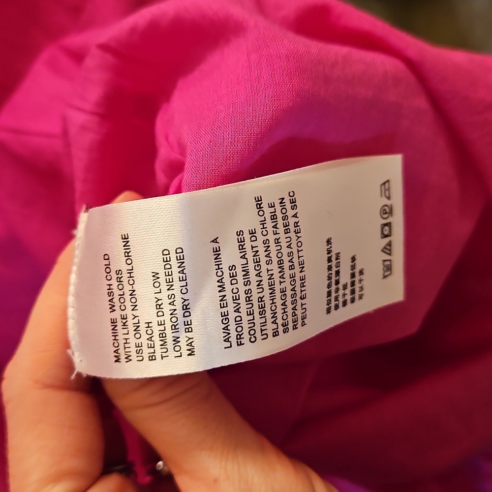 Free People Hot Pink Hope Mini Dress, NWT, M, Cotton, Summer - Picture 7 of 11